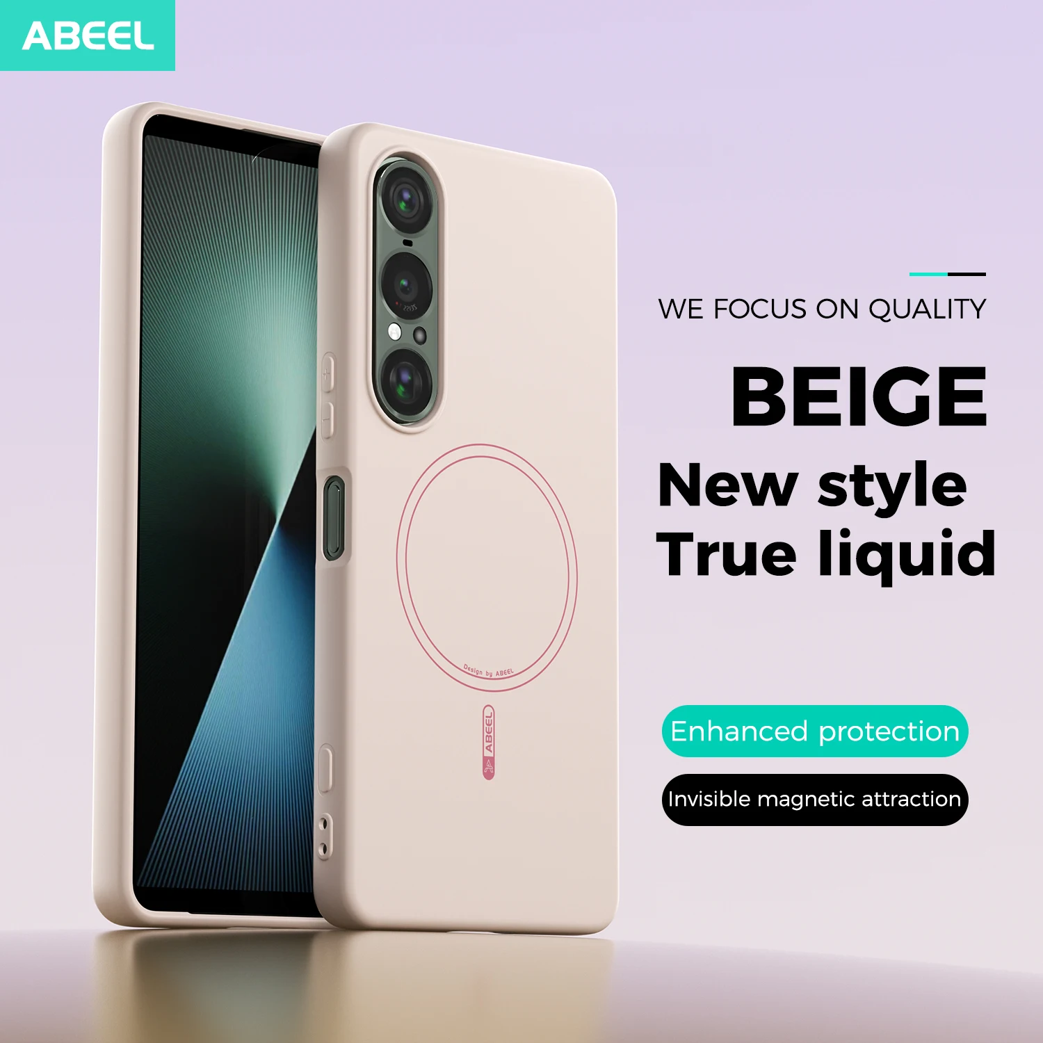 Liquid Silicone Magnetic Phone Case - Funda de teléfono magnética para Sony