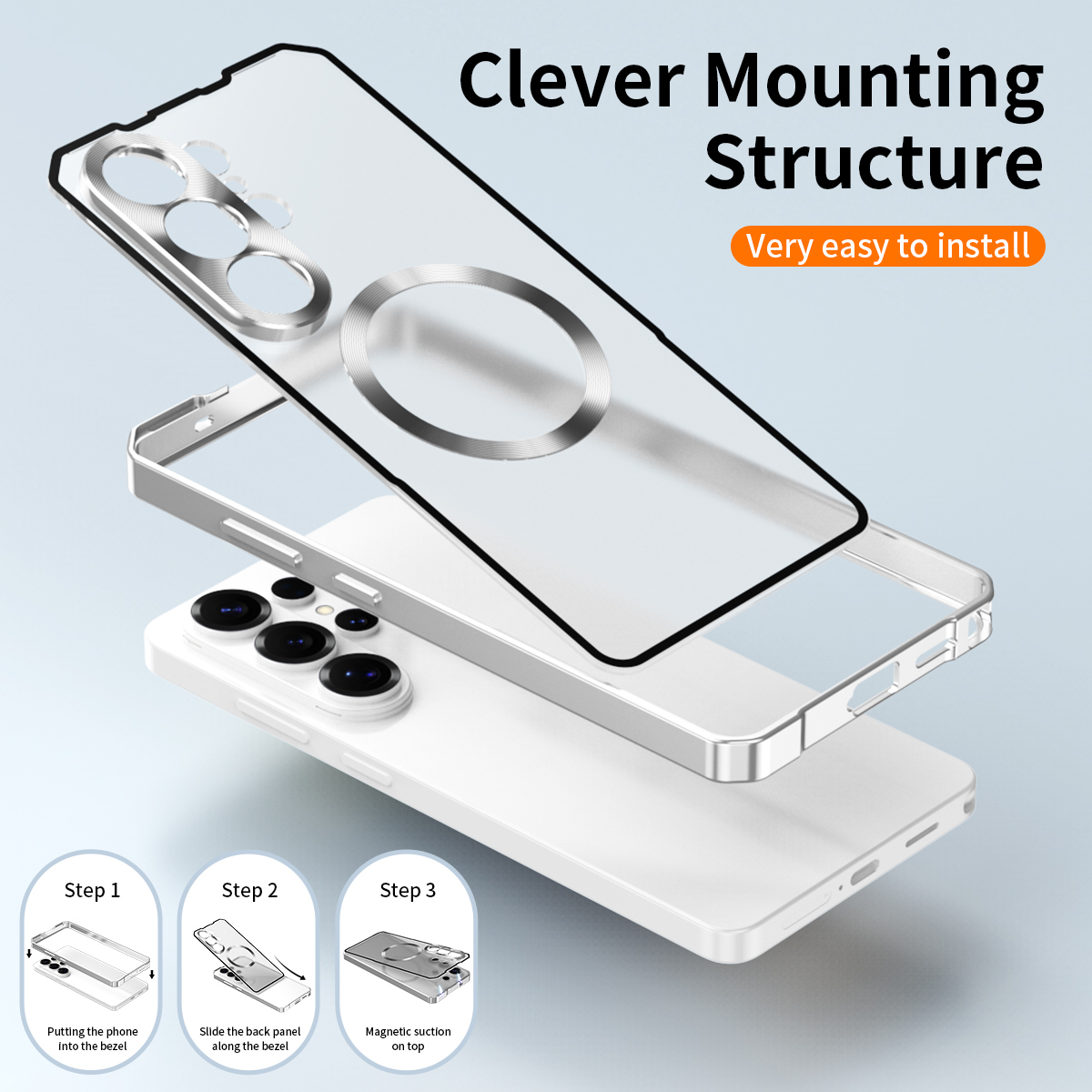 Matte Hard Pc Back Case - Funda rígida mate para teléfono Samsung