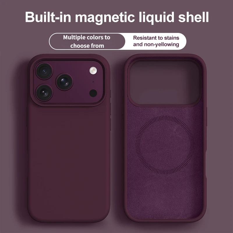 Liquid Silicone Magnetic Phone Case - Funda magnética de silicona líquida Original